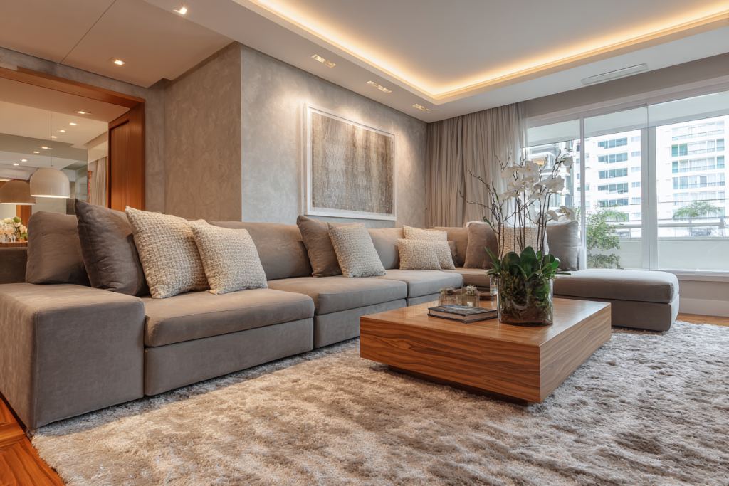 Qual cor de tapete combina com sofá cinza? Combinações elegantes e dicas práticas para acertar