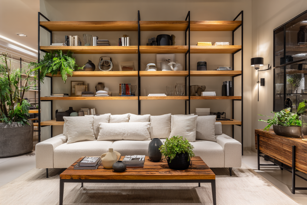 Móveis estilo industrial: como escolher e usar na decoração com equilíbrio