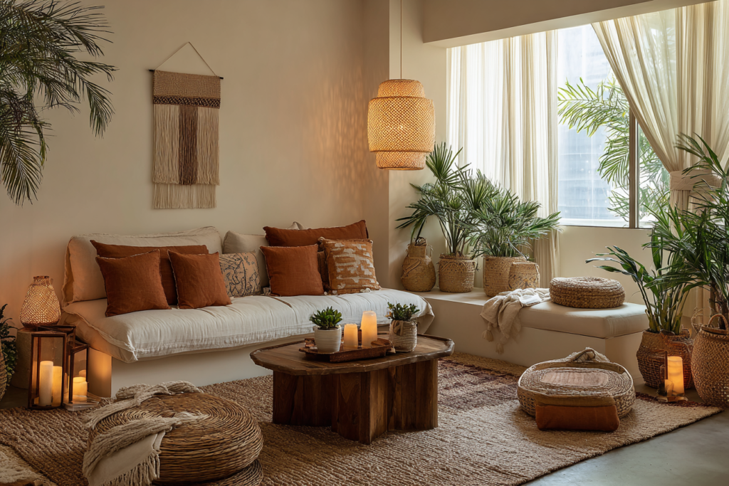 Decoração estilo boho: como criar ambientes acolhedores, naturais e cheios de personalidade