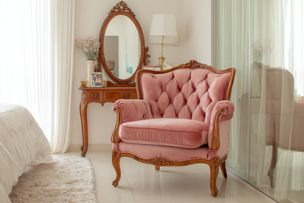 Poltrona estilo vintage Princesa: como usar essa peça charmosa na decoração