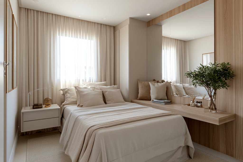 Como organizar um quarto pequeno: guia completo para ganhar espaço, conforto e beleza