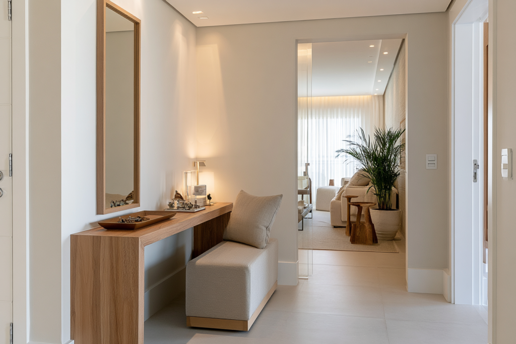 Como montar um hall de entrada pequeno: ideias elegantes para organizar, decorar e receber bem