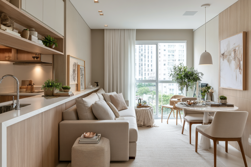 Erros que fazem ambientes pequenos parecerem ainda menores e como corrigir com elegância
