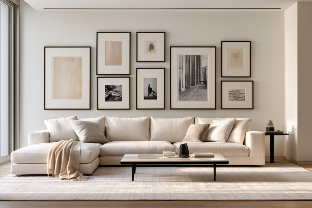 Como Montar uma Parede de Quadros Elegante: Guia para Compor Arte, Proporção e Estilo com Sofisticação