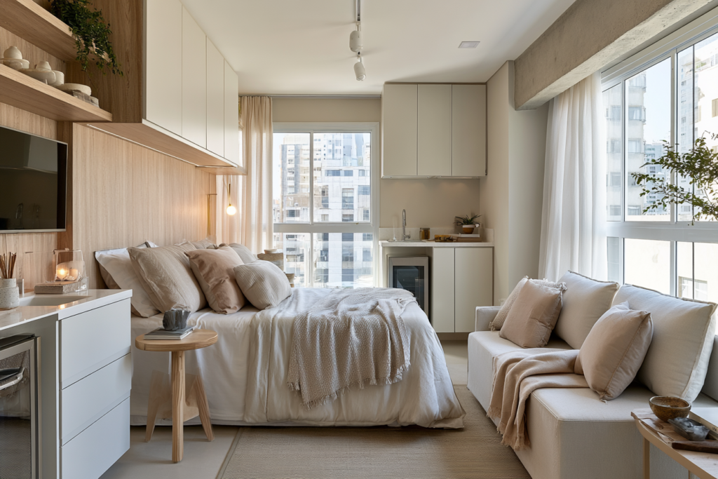 Como decorar kitnet pequena com conforto, estilo e funcionalidade