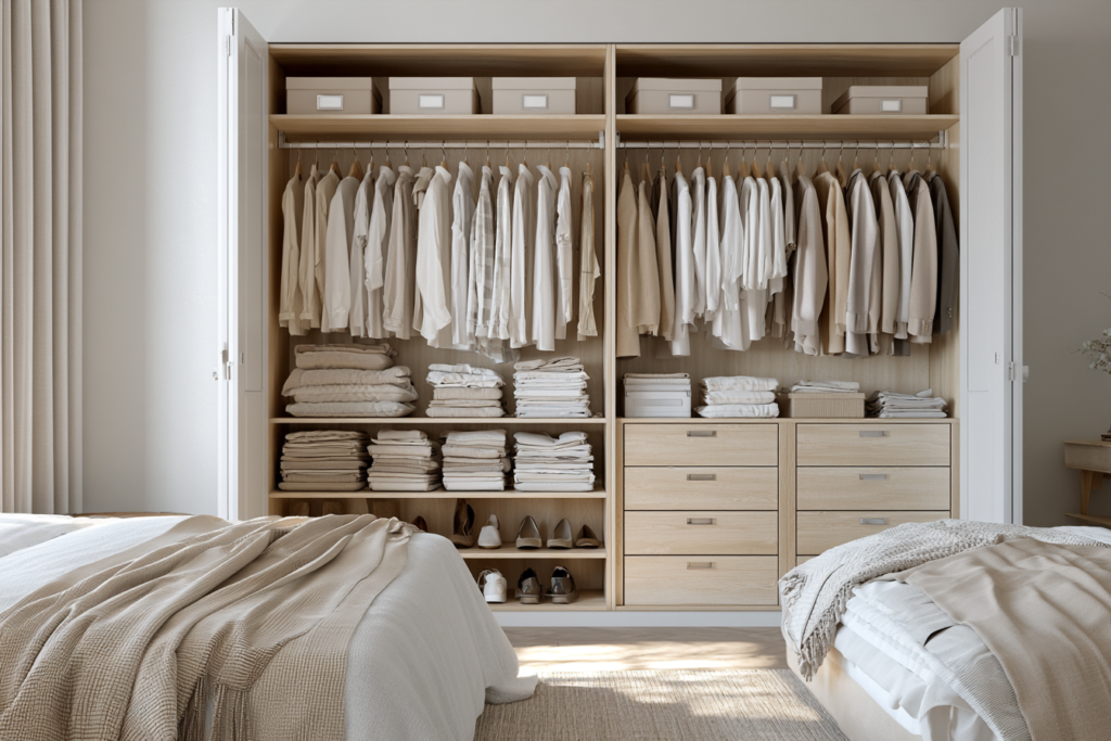 Como organizar guarda-roupa pequeno sem bagunçar tudo de novo