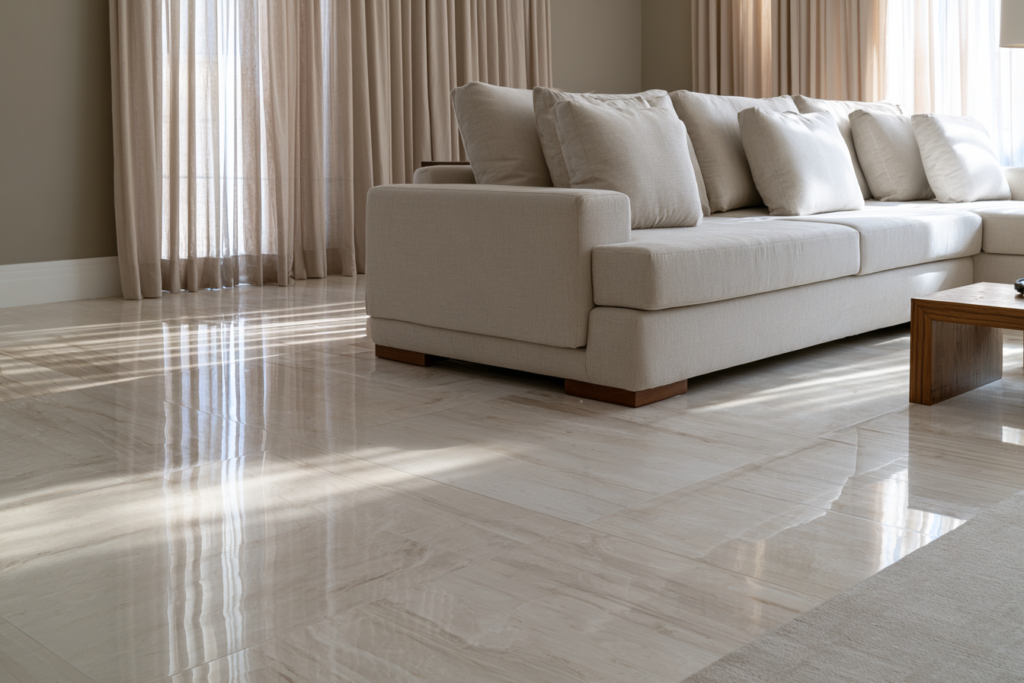 Como limpar porcelanato sem deixar embaçado e manter o piso bonito por mais tempo