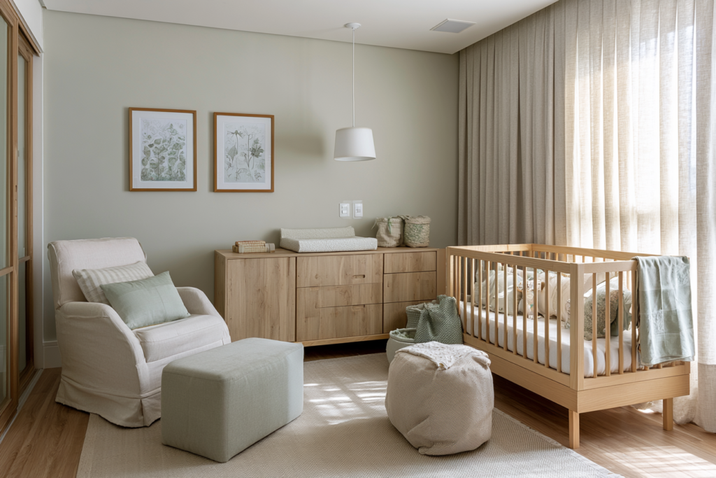 Quarto de bebê pequeno: um projeto acolhedor, seguro e bem resolvido